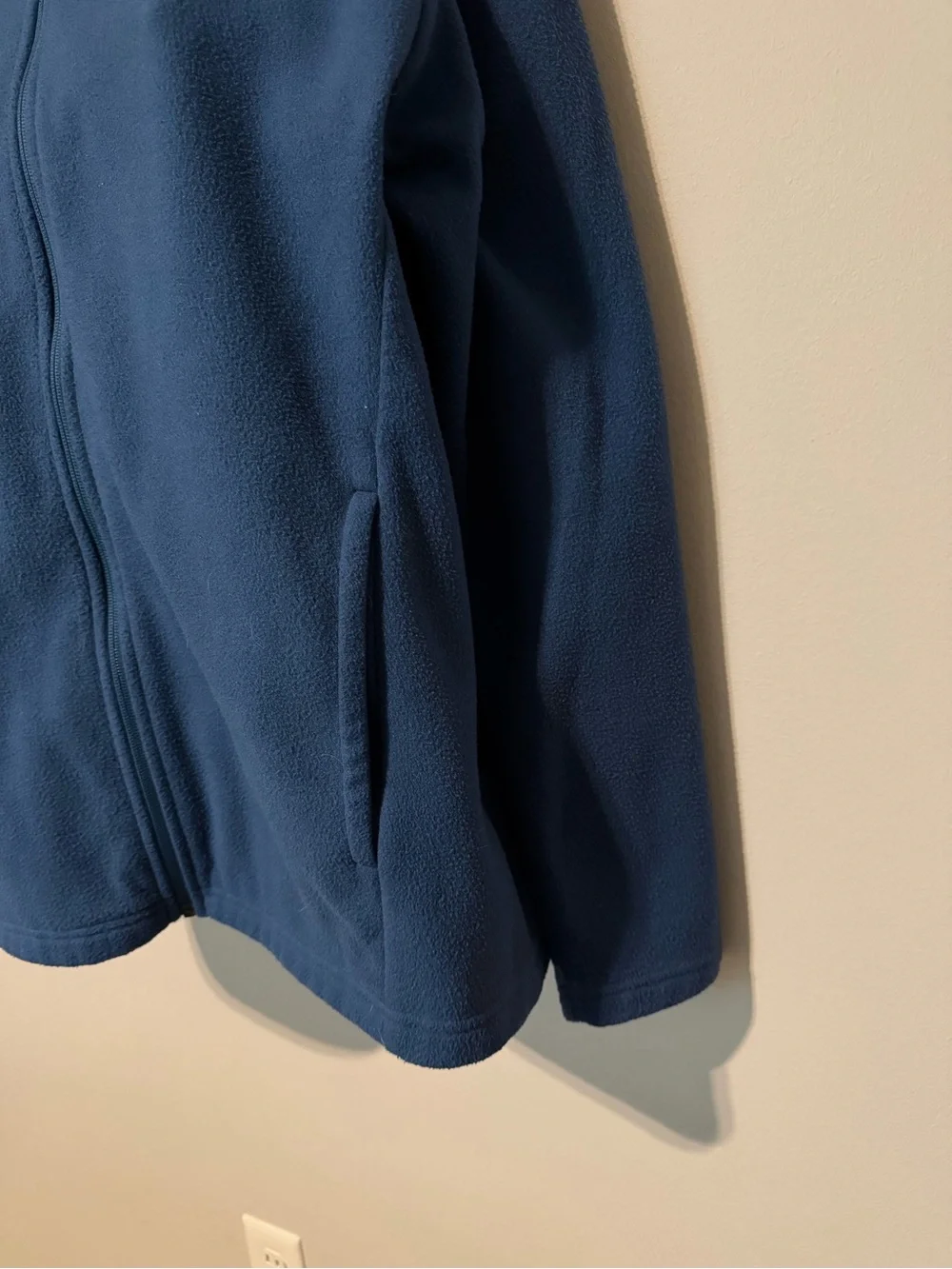 The North Face Deep Blue Full-Zip Fleece Jacket Mens Sz XL